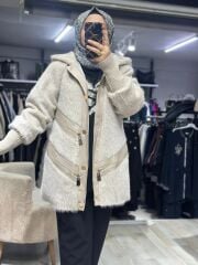 Fermuar Detaylı Kaban